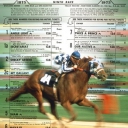 Secretariat kentucky derby super imposed over official program